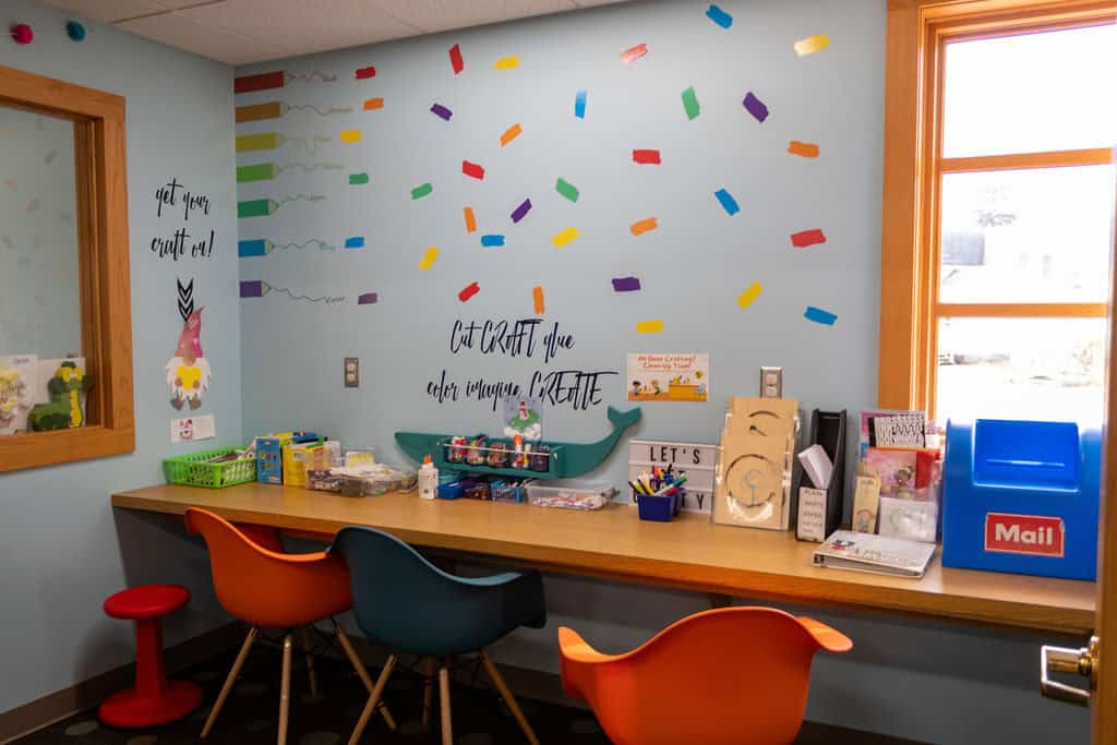 kids craft area